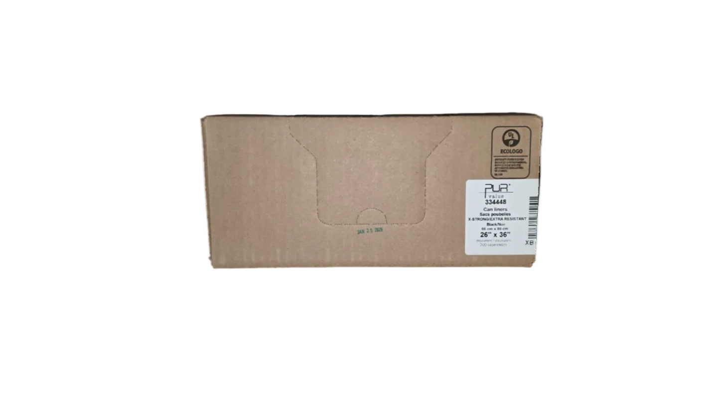 26x36 Müllsäcke (extra stark) (schwarz) (150 pro Karton)