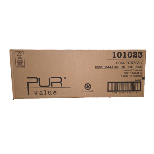 PUR Value Natural Roll Towels